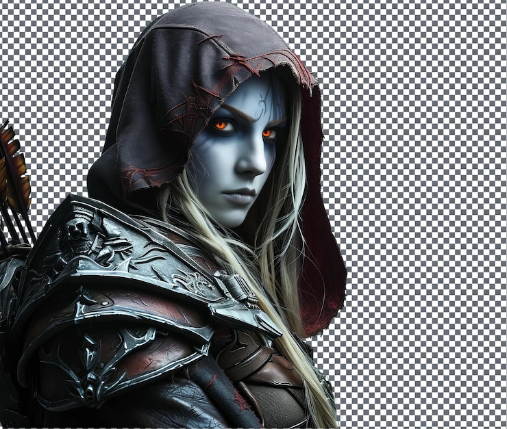 PSD magnificent windrunner world of warcraft isolated on white background