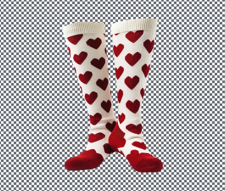 PSD magnificent wool blend socks isolated on transparent background