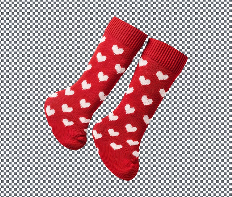 PSD magnificent wool blend socks isolated on transparent background