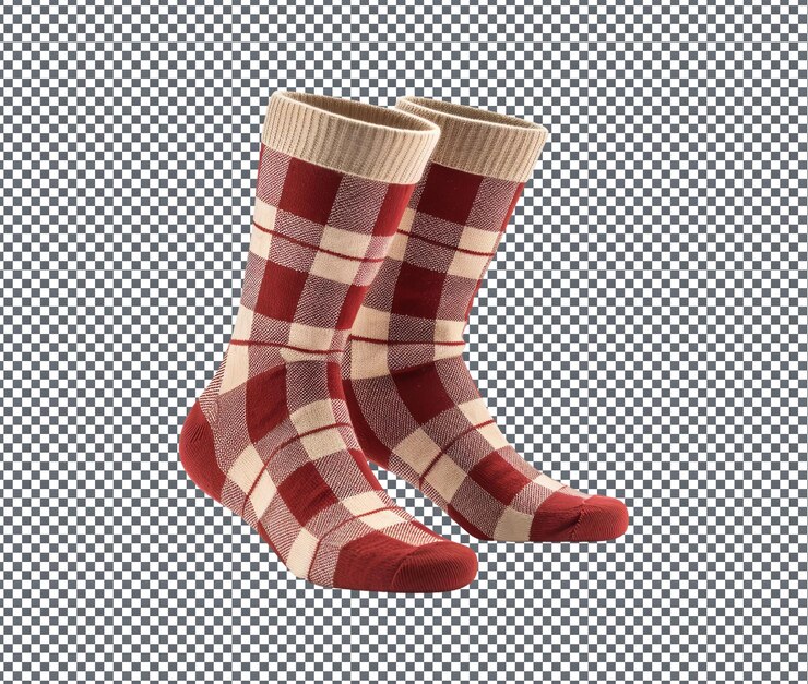 PSD magnificent wool blend socks isolated on transparent background