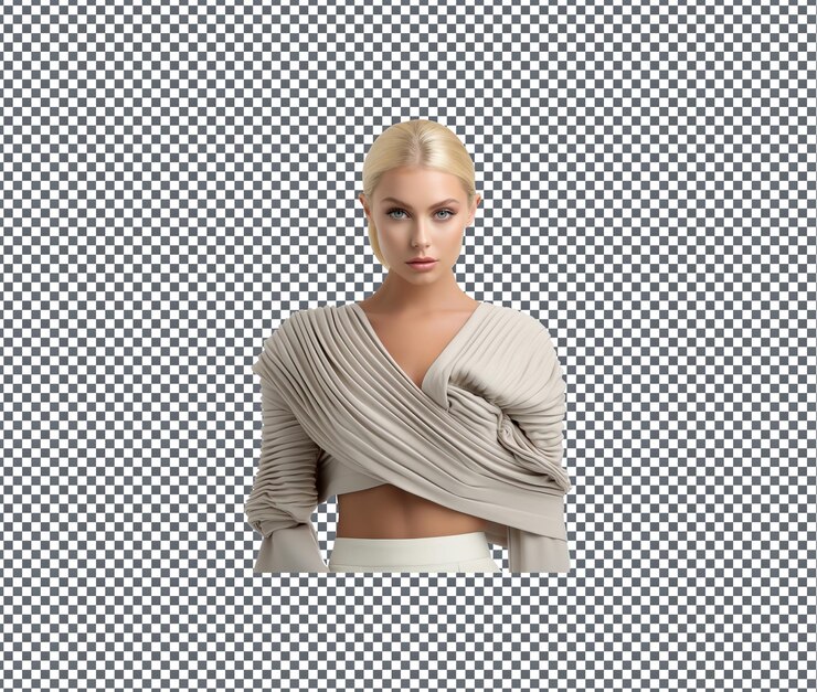 PSD magnificent wrap shrug wyizolowany na przezroczystym tle