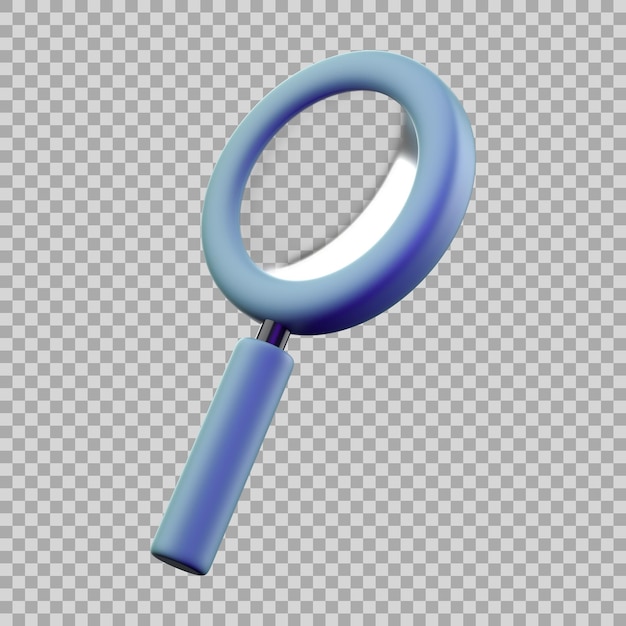 PSD magnifier 3d icon