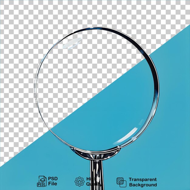 PSD magnifier isolated on transparent background include png file