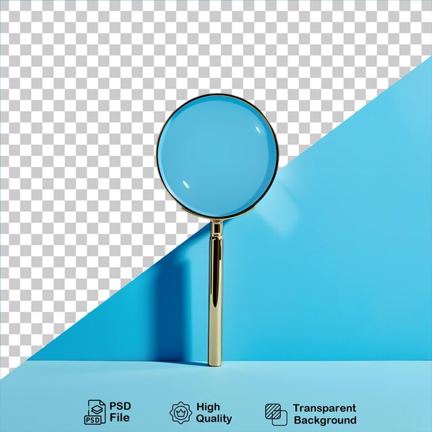 PSD magnifier isolated on transparent background include png file