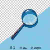 PSD magnifier isolated on transparent background include png file