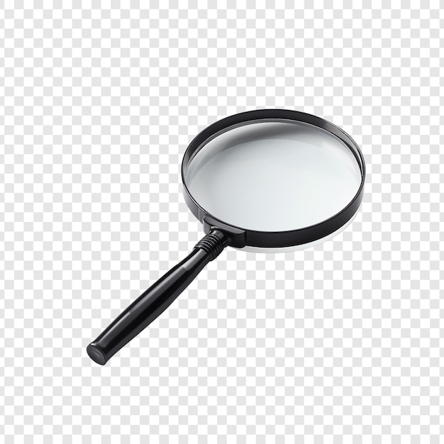 Magnifier isolated on transparent background