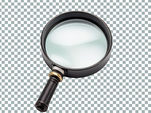 PSD magnifier with black plastic handle png