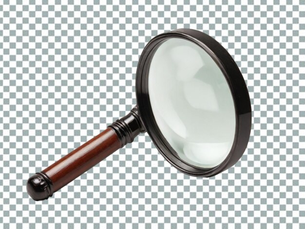 PSD magnifier with black plastic handle png