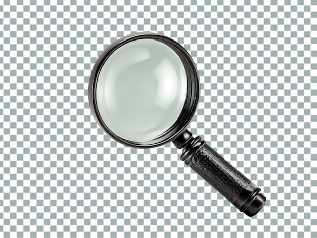 PSD magnifier with black plastic handle png