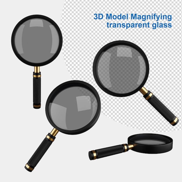 Magnifying glass clipping path