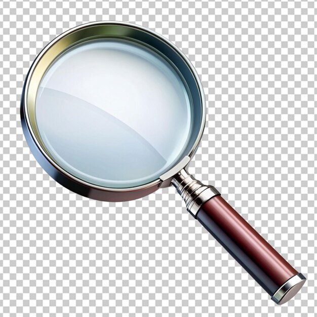 PSD magnifying glass transparent background