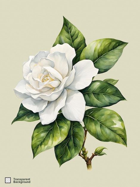 Magnolia aquarel illustratie