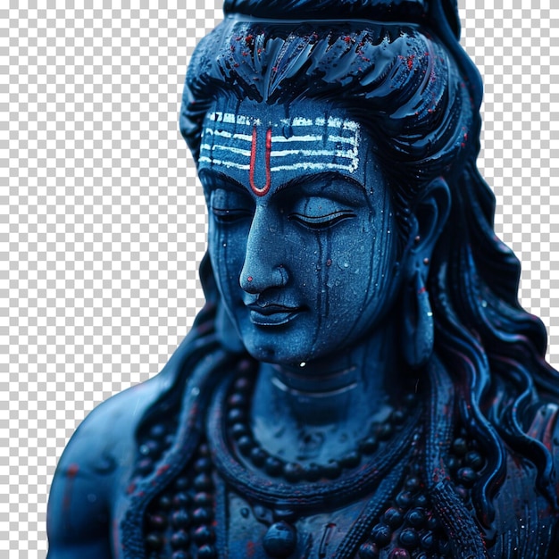 PSD maha shivratri lord shiva on isolated transparent background