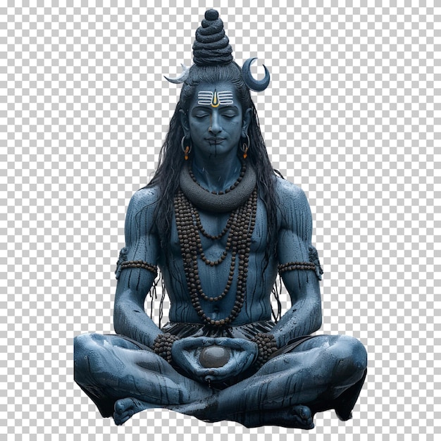 PSD maha shivratri pan shiva na izolowanym przezroczystym tle