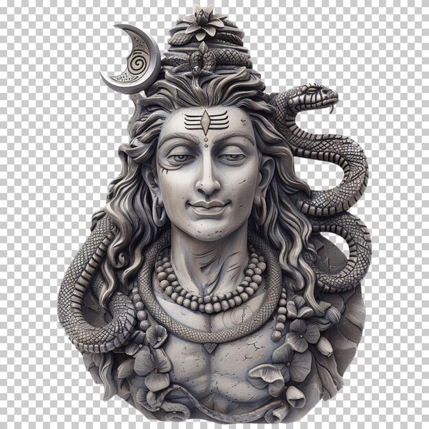 PSD maha shivratri pan shiva na izolowanym przezroczystym tle