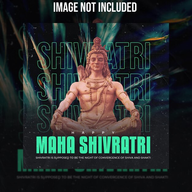 PSD maha shivratri poster