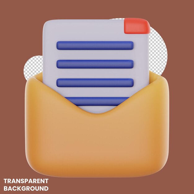 PSD mail 3d icon