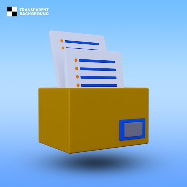 Mail box 3d icon isolated
