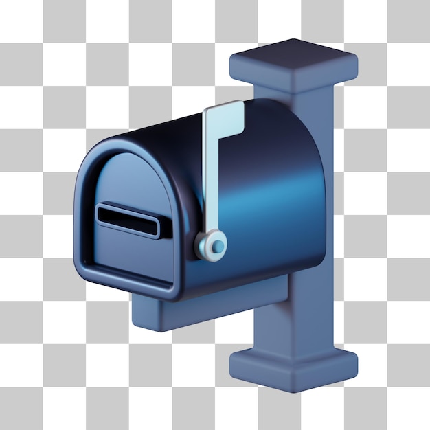 PSD mail box 3d icon