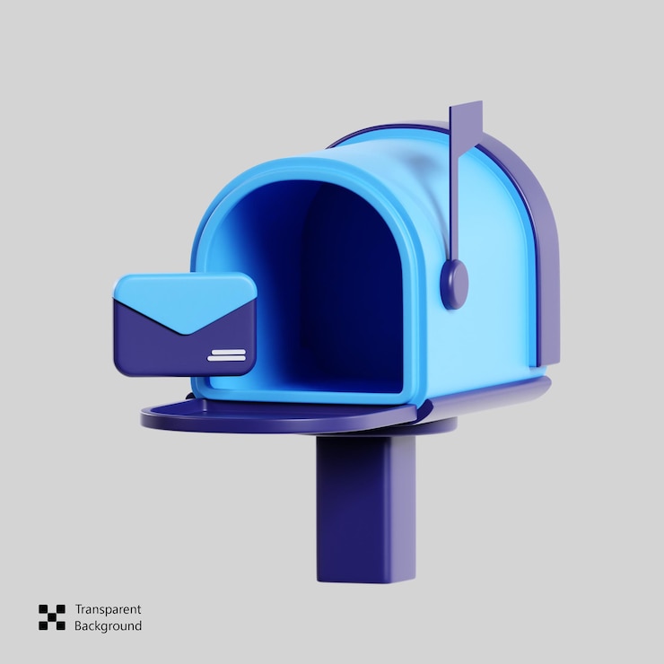 PSD икона почтового ящика 3d
