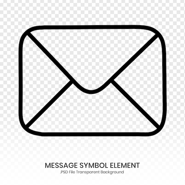 Mail icon element png file transparent