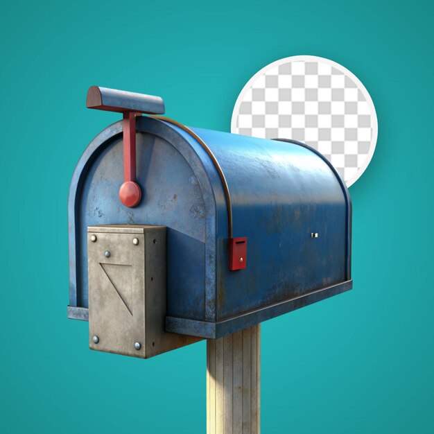 PSD mailbox background with envelopes