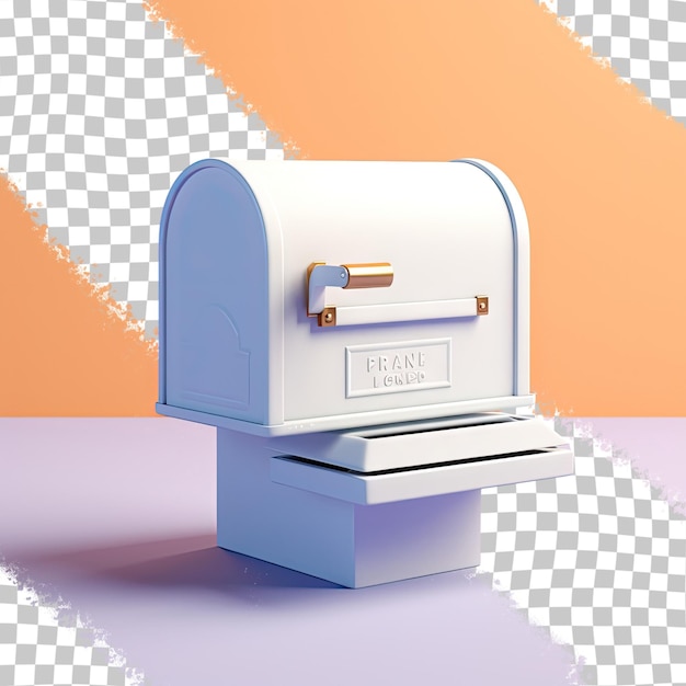 PSD mailbox that is white