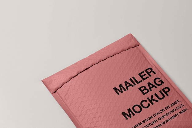 PSD mailer bag mockup design