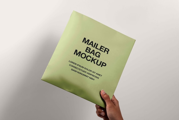 Mailer tas mockup ontwerp