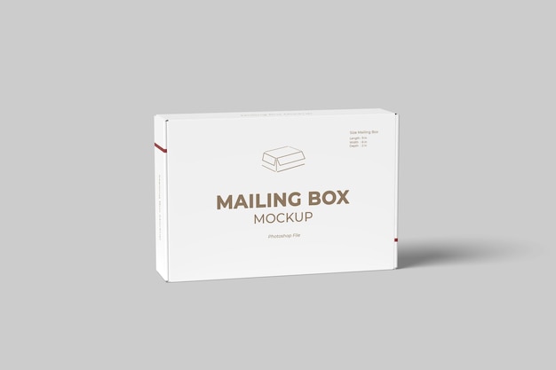 PSD mailing box mockup