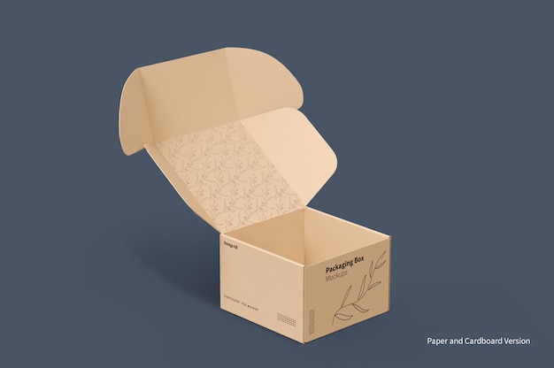 PSD mailing box packaging mockup