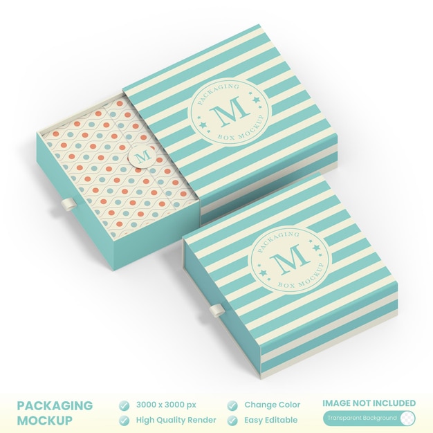 PSD mailing packaging box mockup