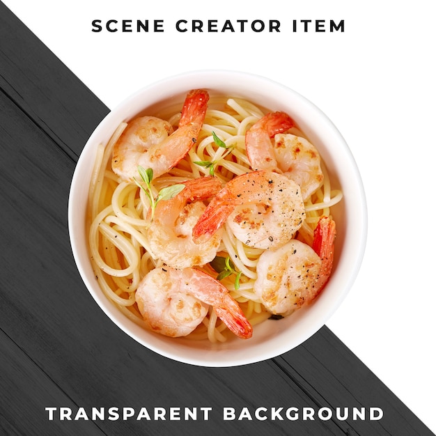 Main course food plate transparent PSD