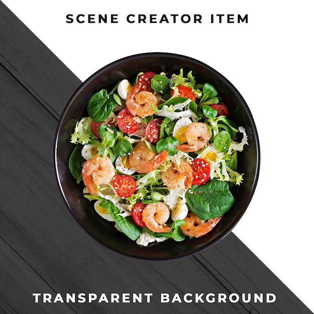 Main course food plate transparent PSD