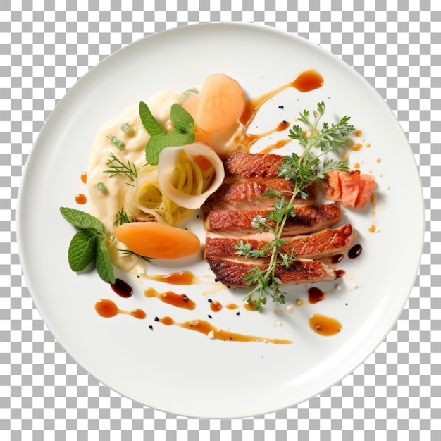 PSD main course menu on transparent background