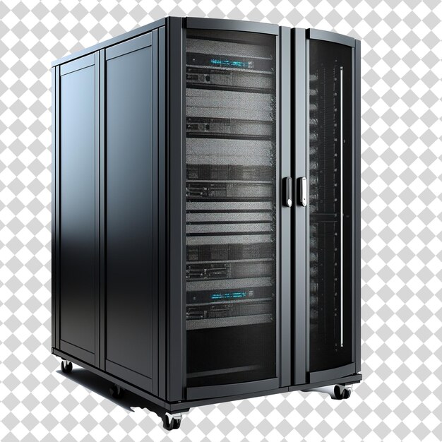 Mainframe data server Isolated on transparent background PSD file format