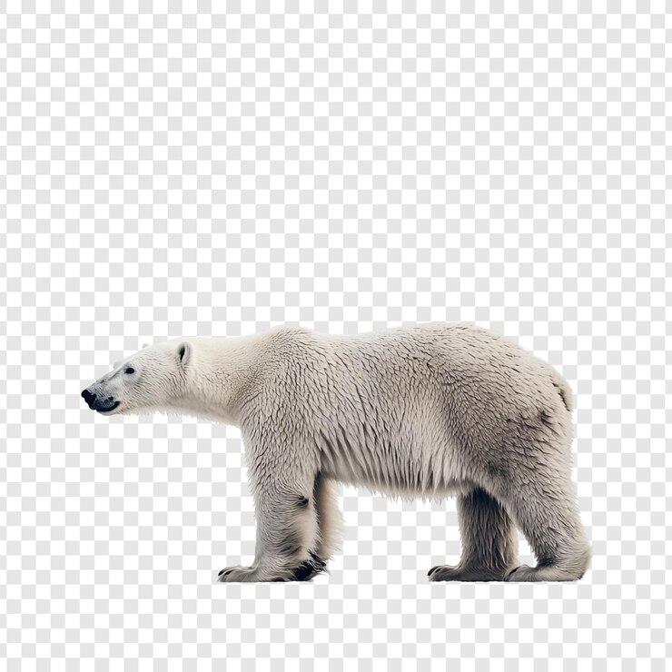 PSD majestatyczny niedźwiedź polarny w środowisku arktycznym