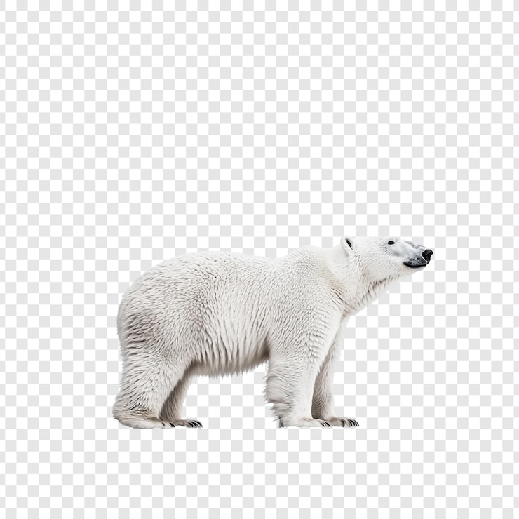 PSD majestatyczny niedźwiedź polarny w swoim arktycznym środowisku