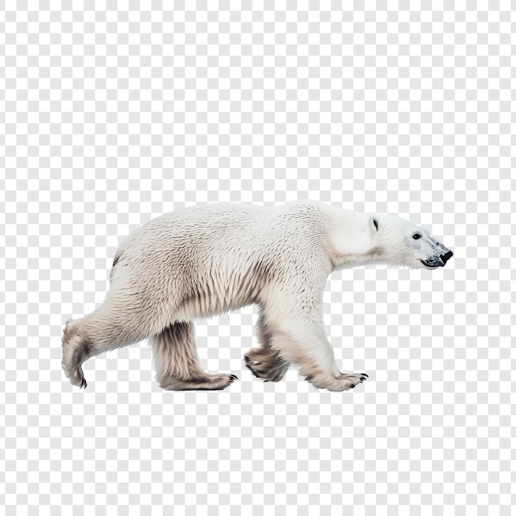 PSD majestatyczny niedźwiedź polarny w swoim arktycznym środowisku