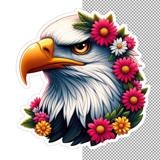 PSD majestic soar eagle gezichtssticker elegance