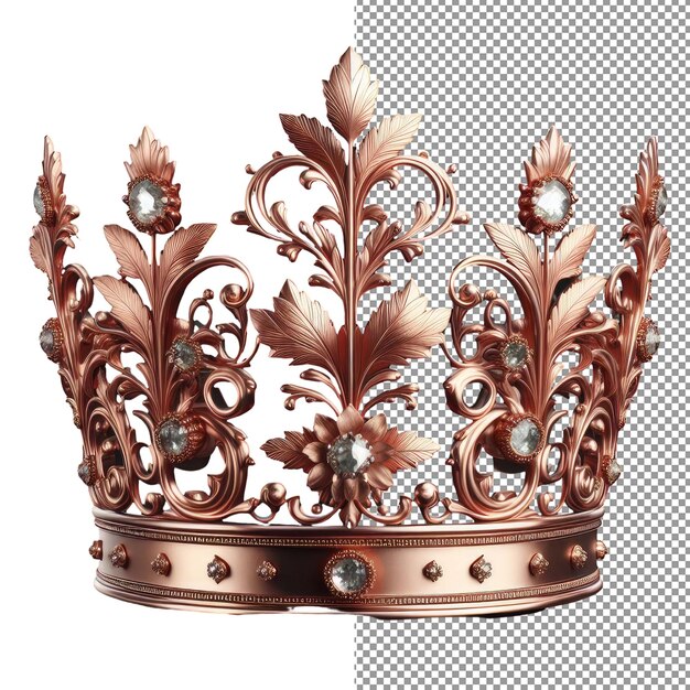 PSD Символ величества кристалл прозрачный 3d элемент короны