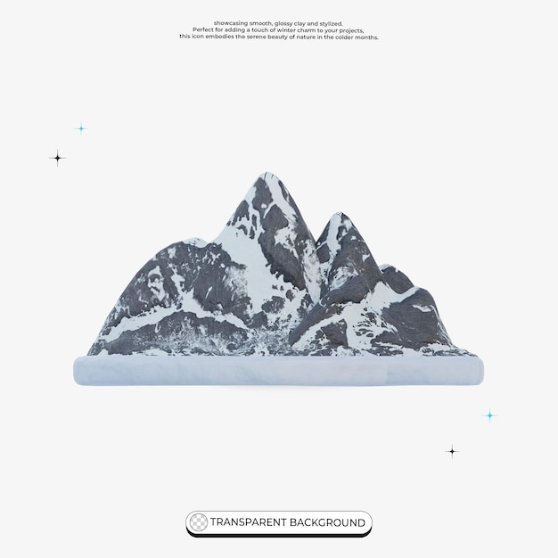 Majestueuze met sneeuw bedekte bergketen tegen een heldere lucht