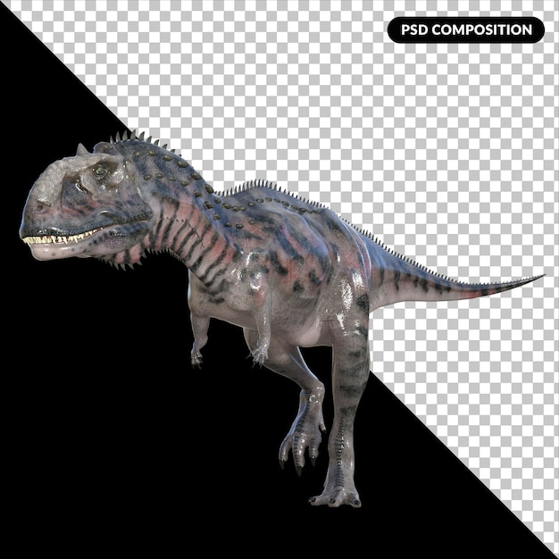 Majungasaurus dinosaur isolated 3d render