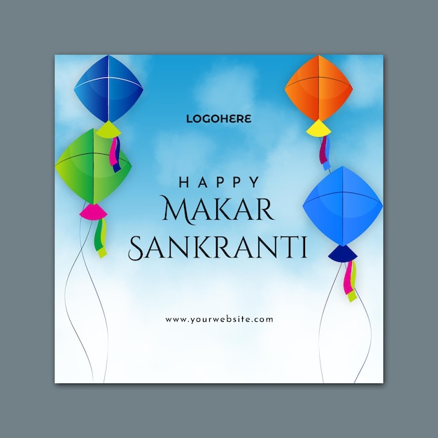 PSD makar sankranti social media post 5