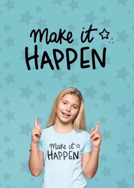 Make it happen cute young girl