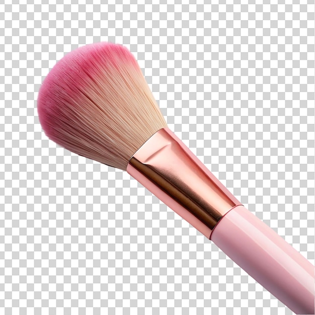 PSD make-up blush penseel geïsoleerd op een doorzichtige achtergrond closeup