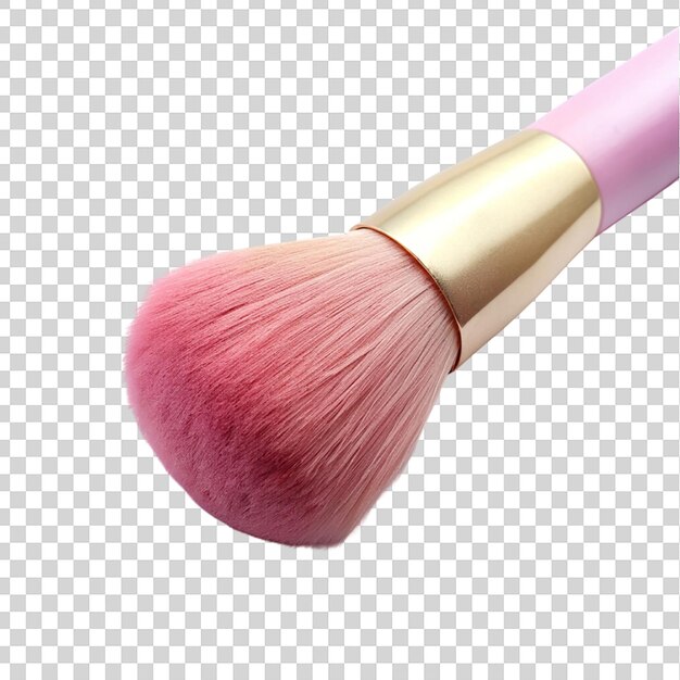 PSD make-up blush penseel geïsoleerd op een doorzichtige achtergrond closeup