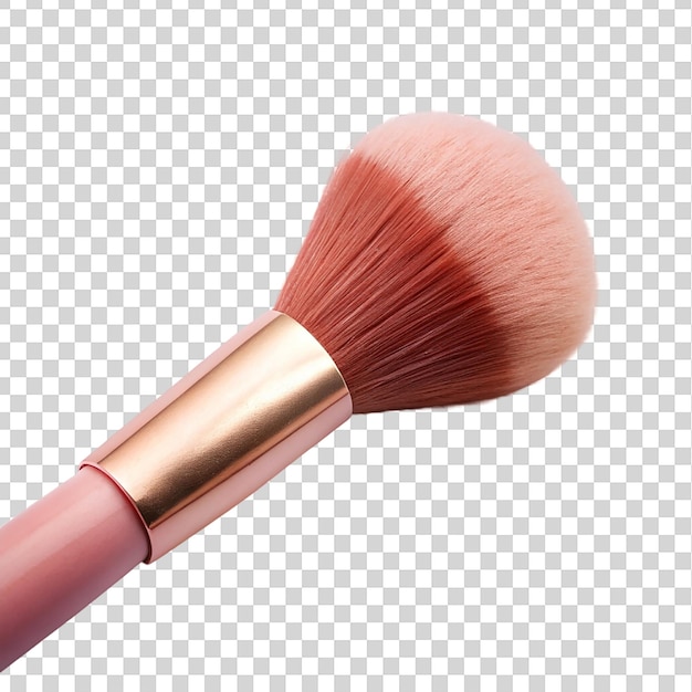 PSD make-up blush penseel geïsoleerd op een doorzichtige achtergrond closeup