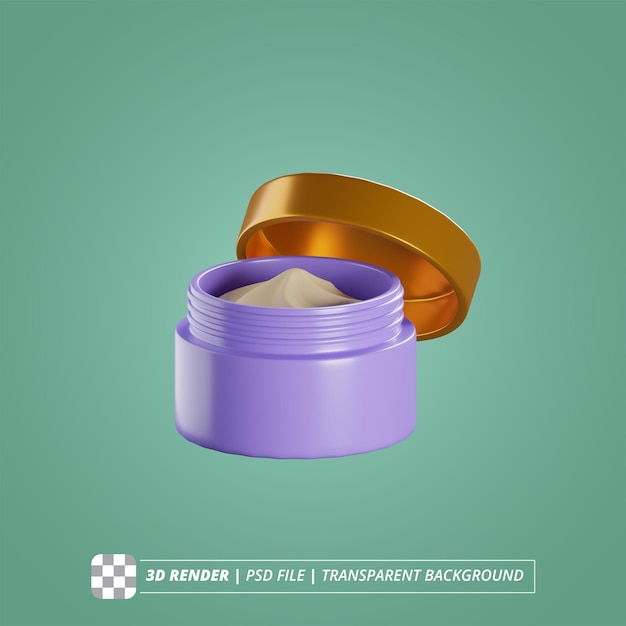 PSD make up cream 3d render obrazów samodzielnie