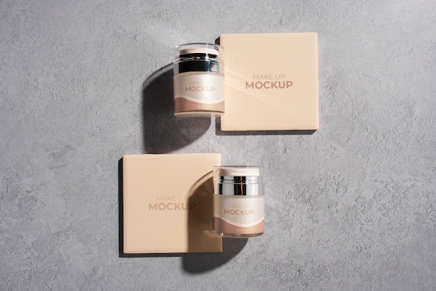 PSD make up packaging design mockup